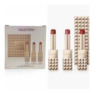 Valentino Spike Buttery Matte Refillable Lipstick Trio $150 Value